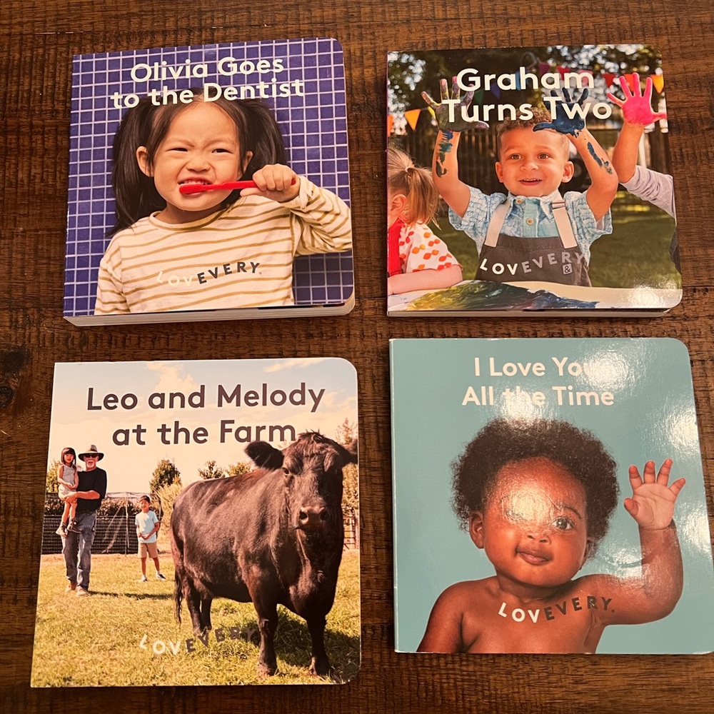 Lovevery Kids Storybook Collection - Blue, Purple, Green
